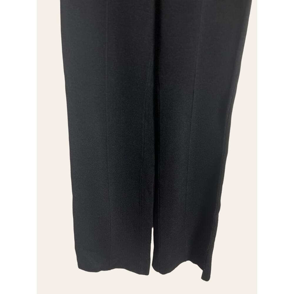 St. John Collection Black Knit Wide Leg Pants Size S - Picture 7 of 9